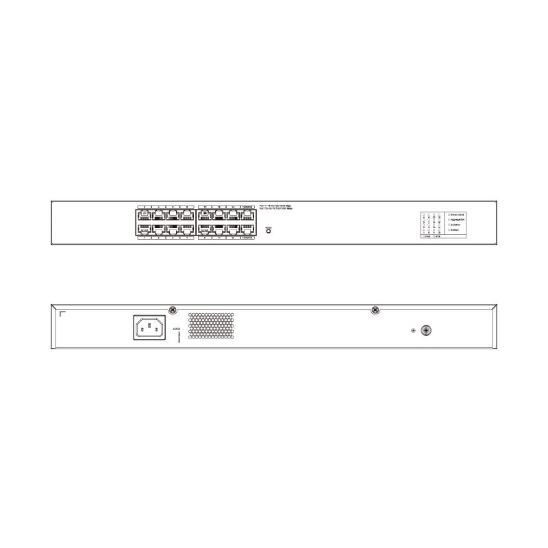 VIP Vision 16 Port Unmanaged Gigabit Ethernet Switch (1000M)