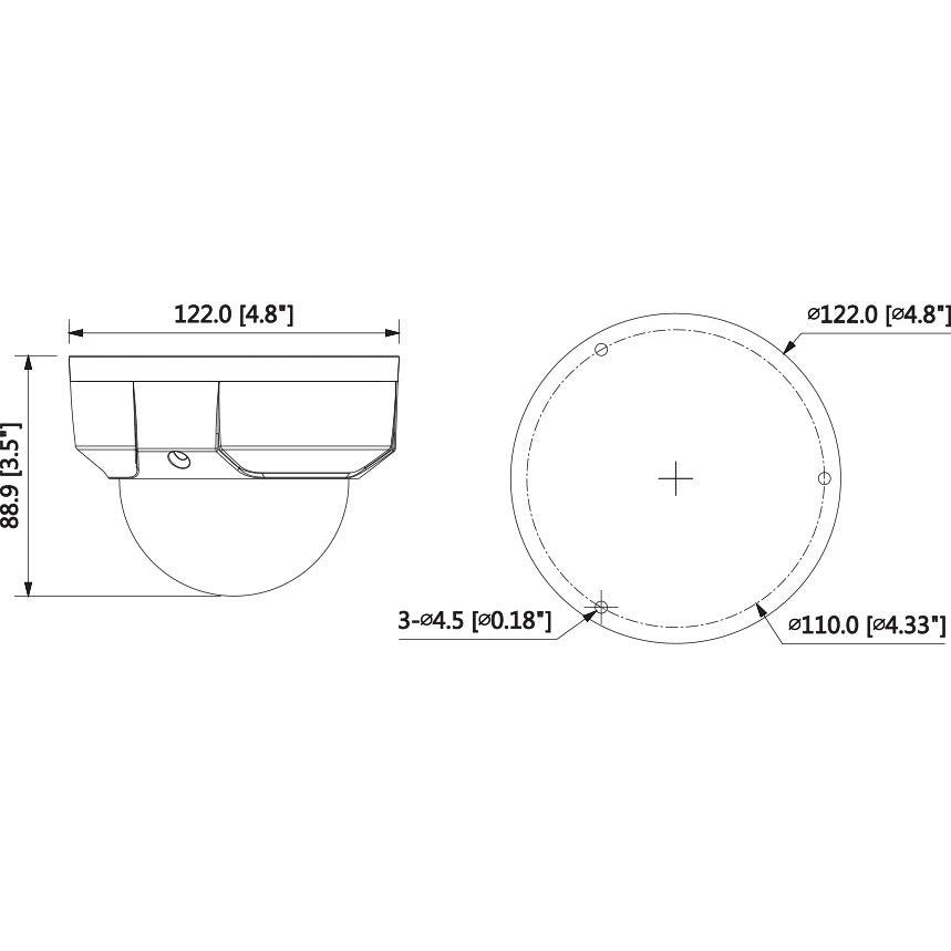 Compact Series 4.0MP Motorised Dome