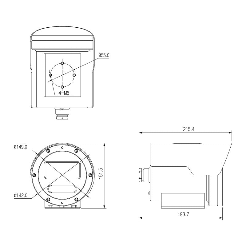 VIP Vision 4.0MP Explosion Rated Bullet