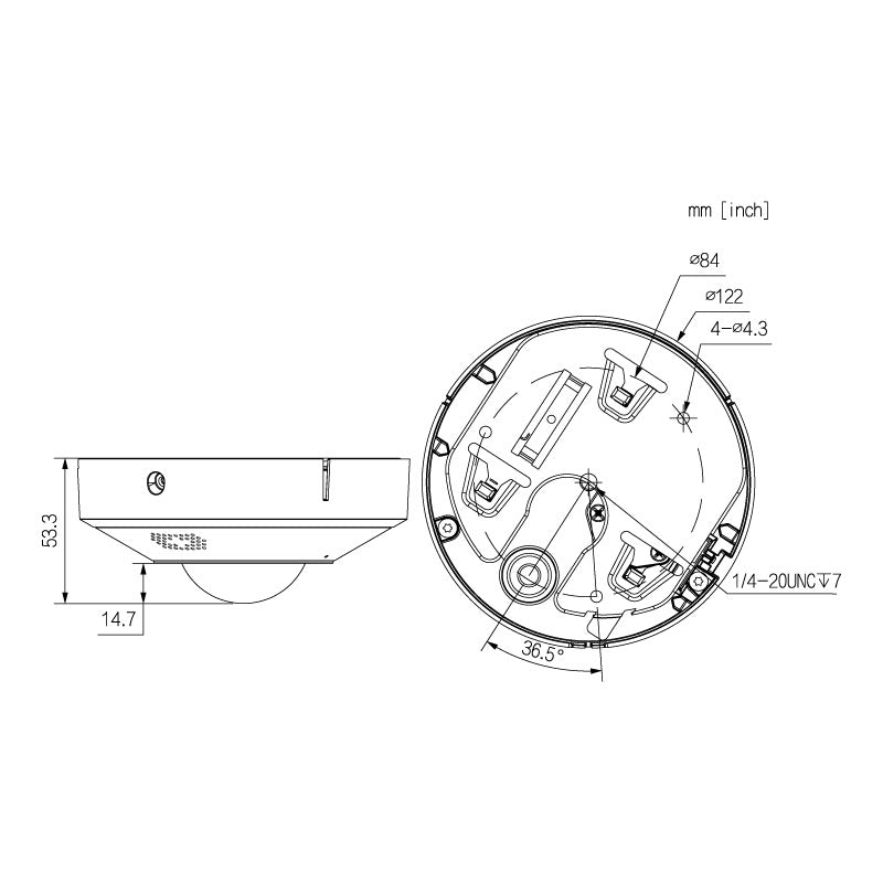 Specialist AI Series 6.0MP People Counting 360° Fisheye Dome