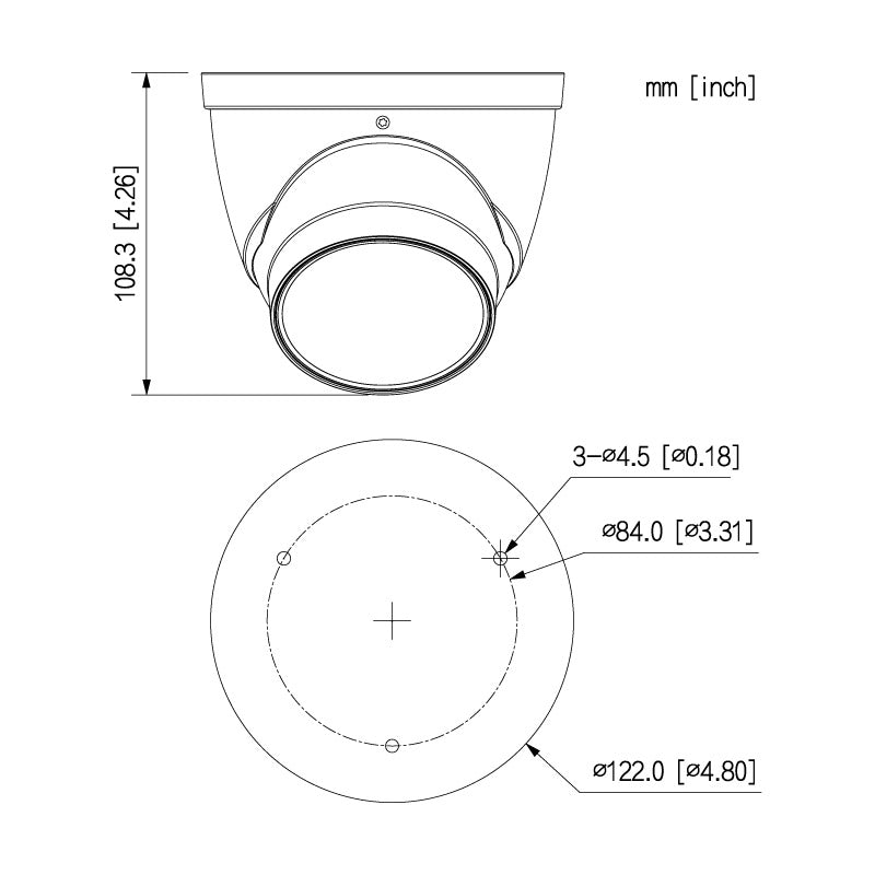Professional AI Series 4.0MP Motorised Turret