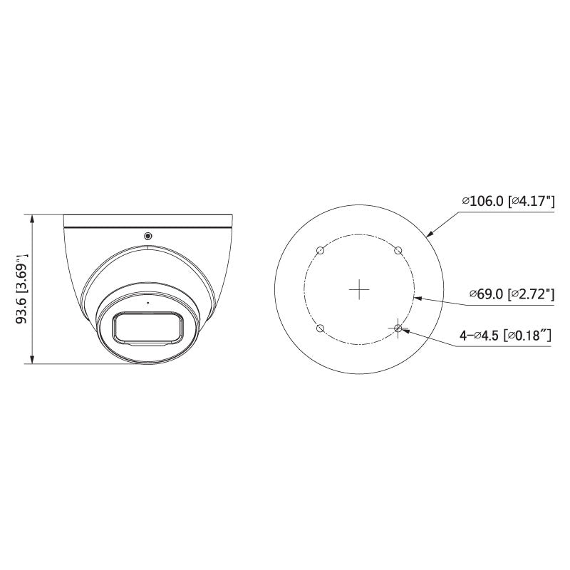 Professional Series 5.0MP 2.8mm Fixed HDCVI Turret