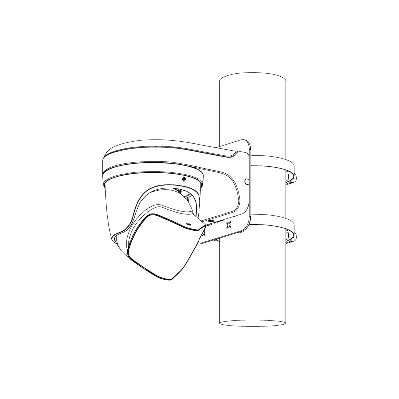 Professional AI Series 8.0MP 180° Active Deterrence Turret