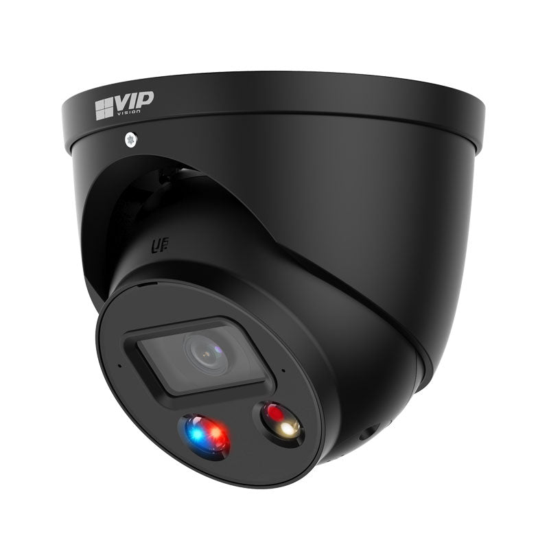 Professional AI Series 8.0MP Fixed Deterrence Turret (Black)