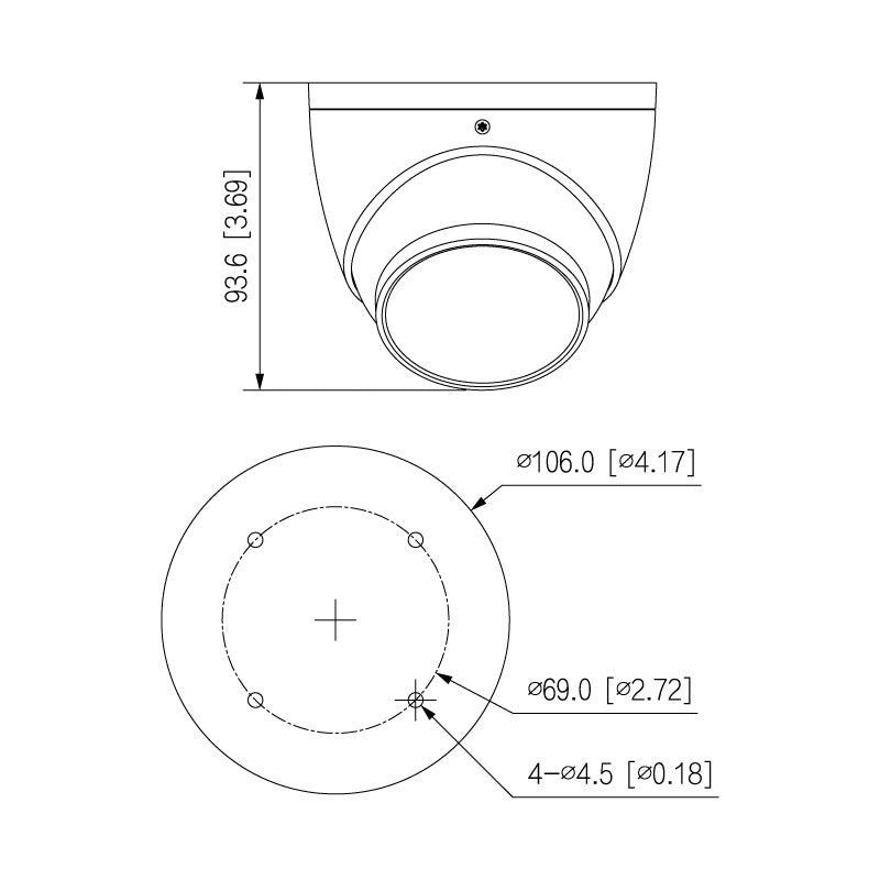 Professional AI Series 4.0MP Fixed Turret