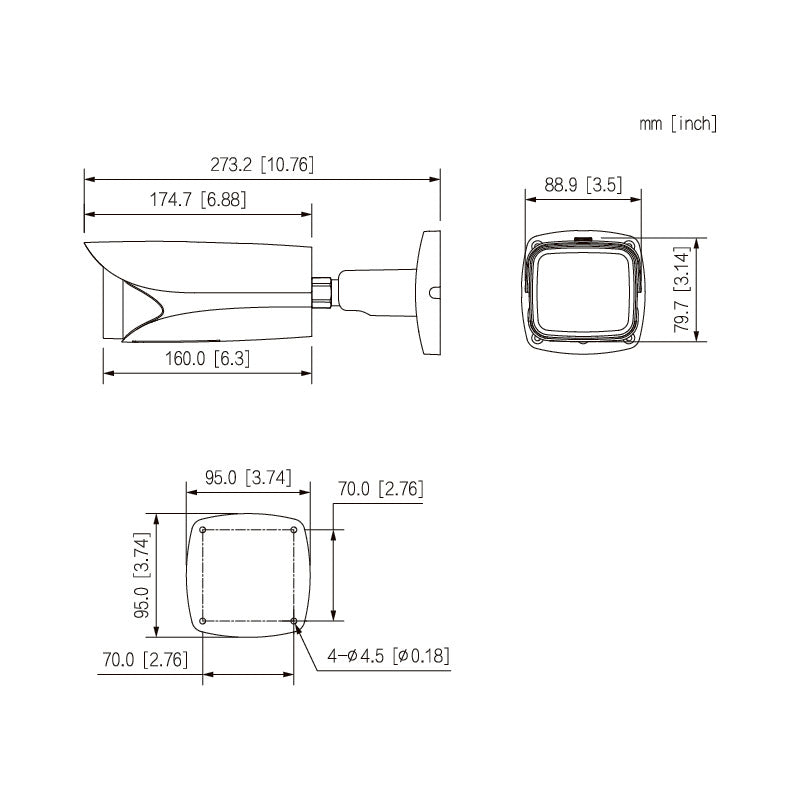 Ultimate AI Series 4.0MP Motorised Bullet (8 ~32mm lens)