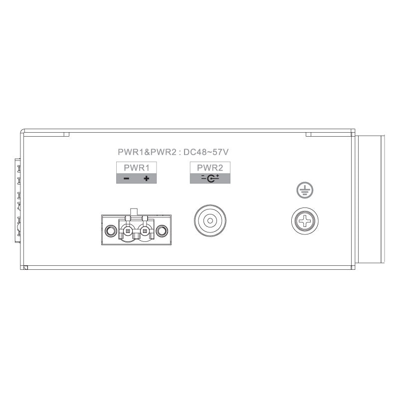 VIP Vision 8-port Unmanaged Fast Extended PoE DIN Rail Ethernet Switch