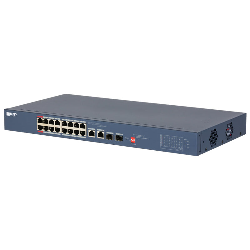VIP Vision 16-Port 100M Fast Managed Hi-PoE Ethernet Switch