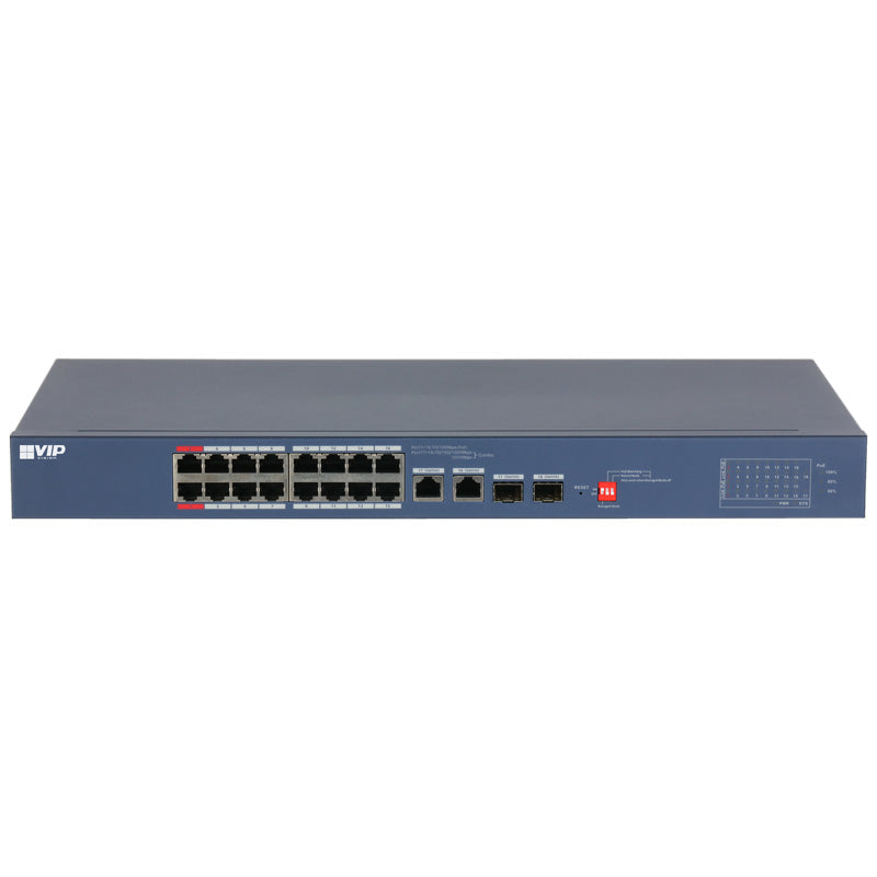 VIP Vision 16-Port 100M Fast Managed Hi-PoE Ethernet Switch
