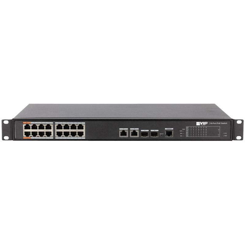 VIP Vision 16-port Managed Fast Hi-PoE Ethernet Switch