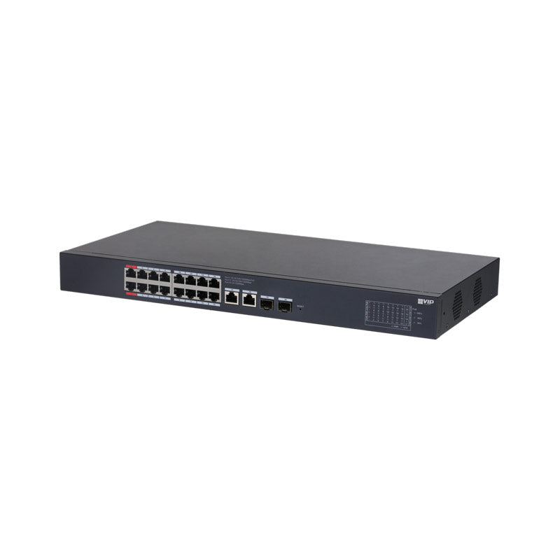 VIP Vision 16-Port 1000M Gigabit Managed Hi-PoE Ethernet Switch