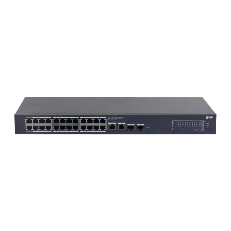 VIP Vision 24-Port Managed Gigabit Hi-PoE Ethernet Switch (1000M)