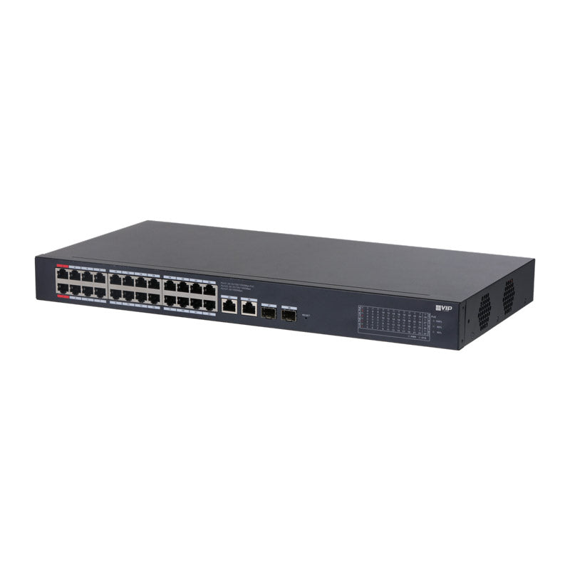 VIP Vision 24-Port Managed Gigabit Hi-PoE Ethernet Switch (1000M)