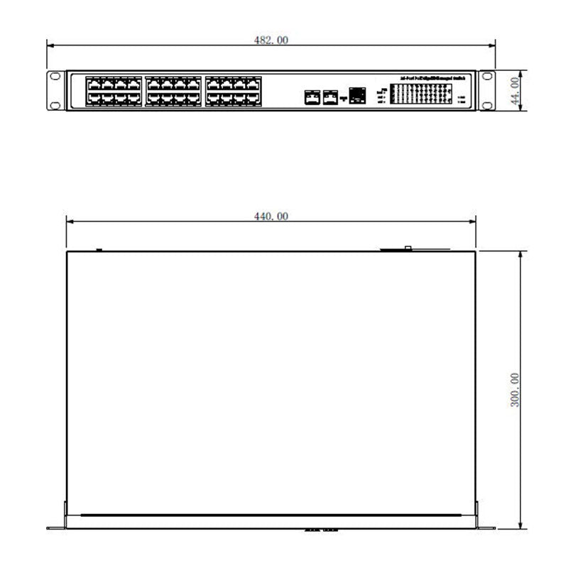 VIP Vision 24-port Managed Gigabit Hi-PoE Ethernet Switch