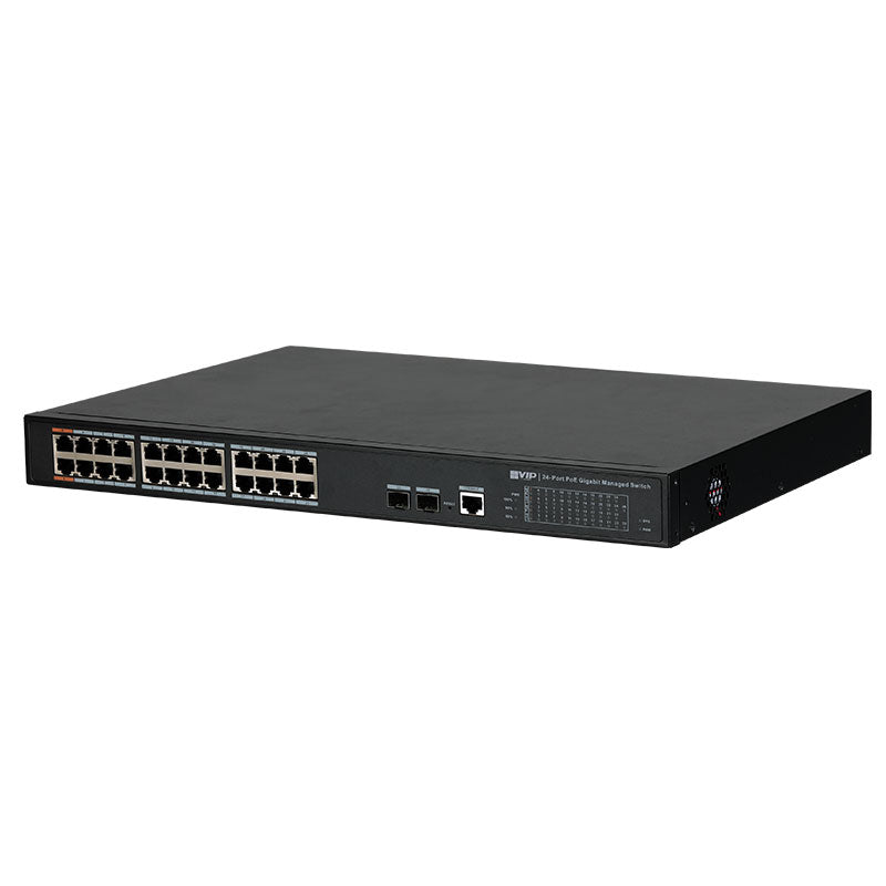 VIP Vision 24-port Managed Gigabit Hi-PoE Ethernet Switch