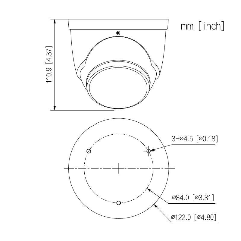 Professional AI Series 8.0MP Fixed Deterrence Turret