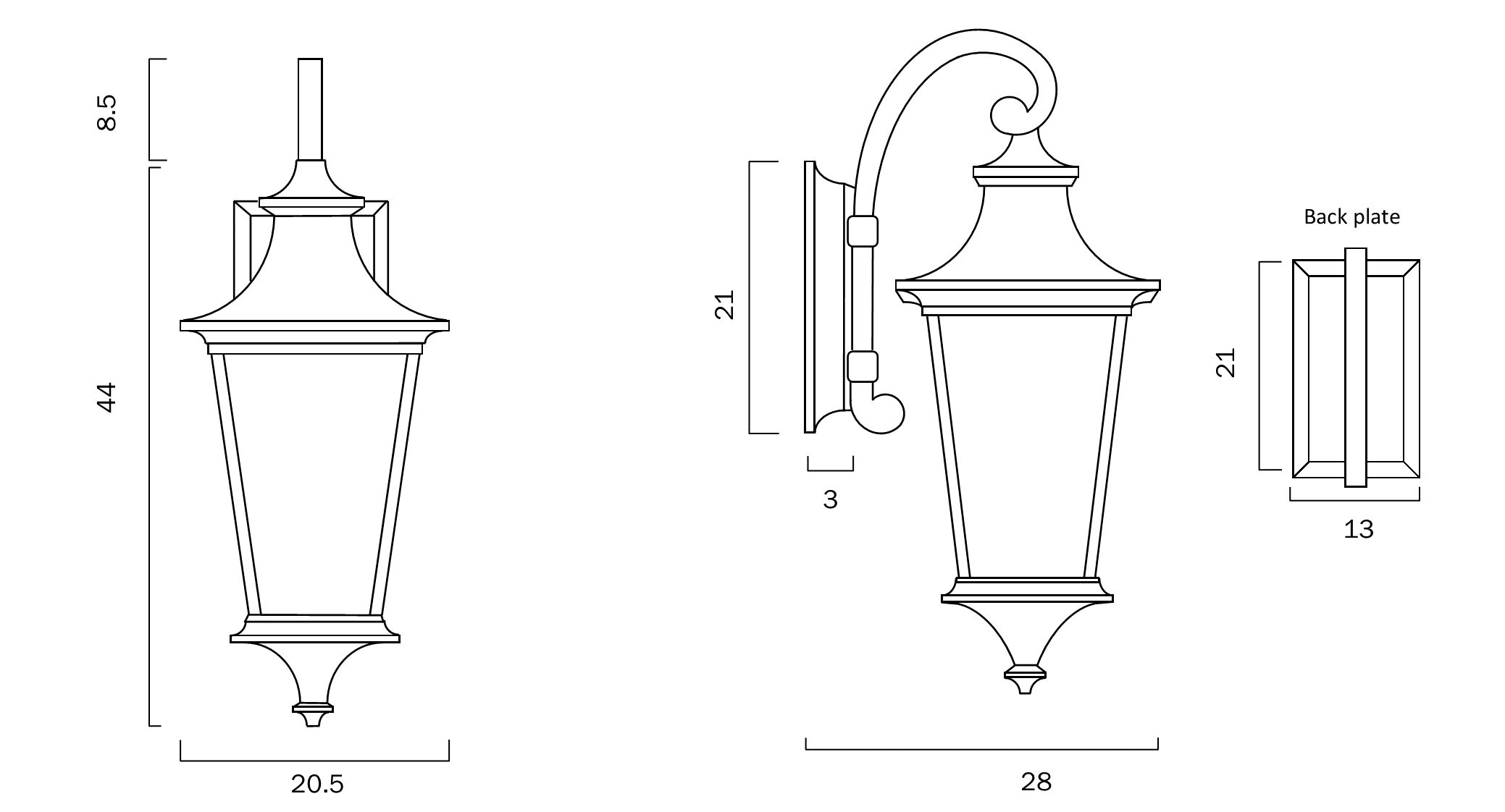 WESTIN EXTERIOR WALL LIGHT