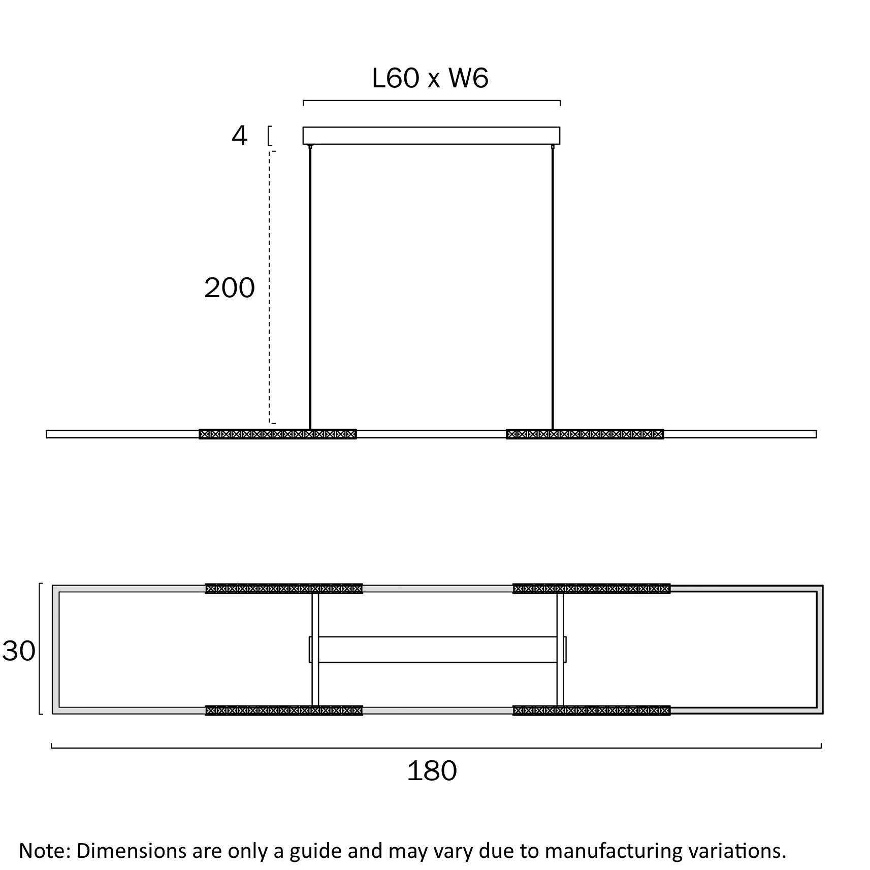 ZAFRA RECTANGLE PENDANT