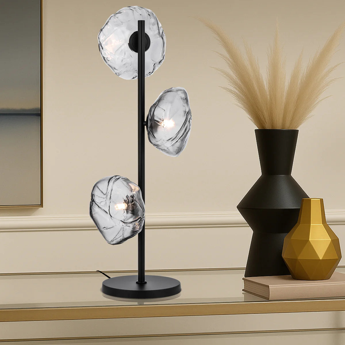 ZECCA 3 LIGHT TABLE LAMP