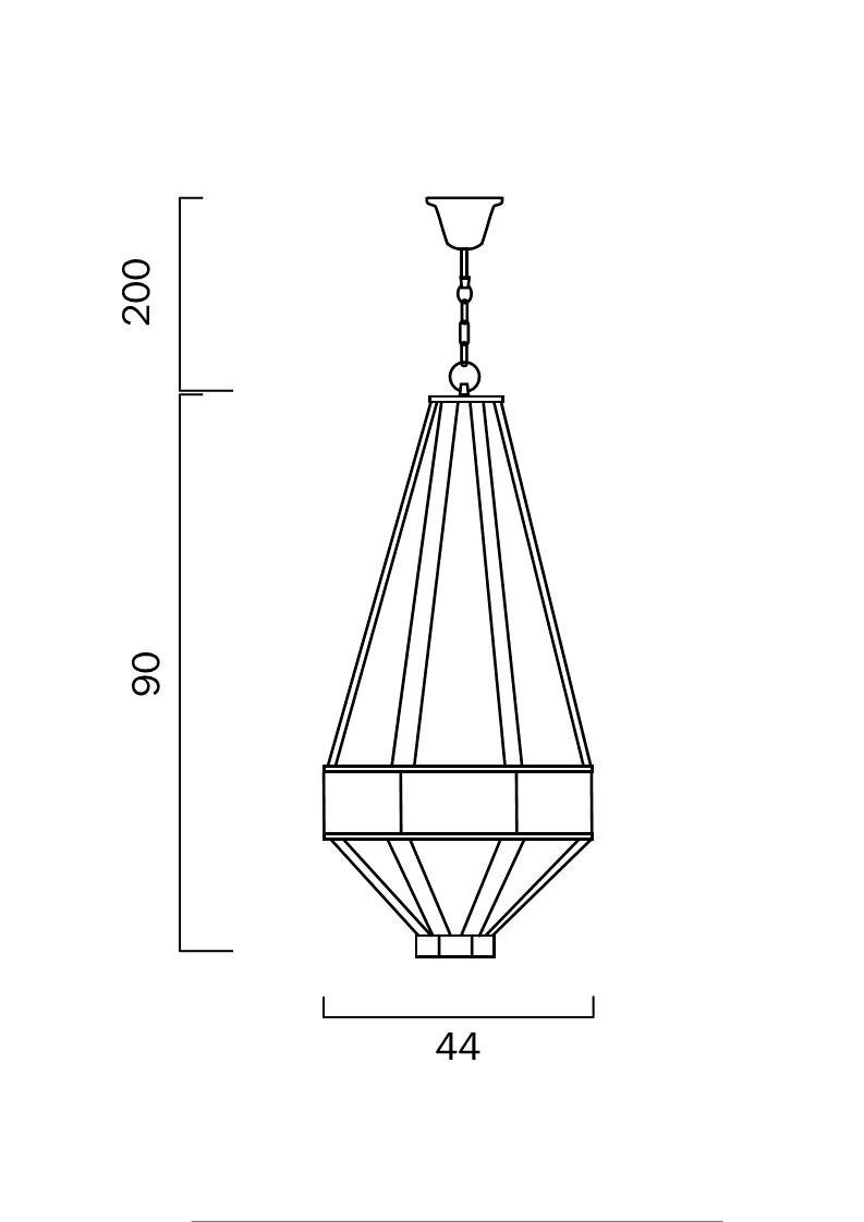 ZOFIO 4LT PENDANT