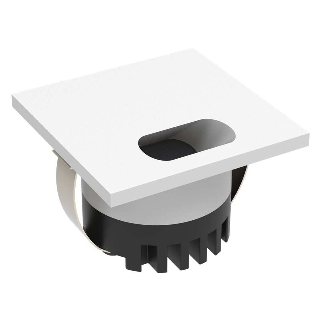 AURA 240V SQR 3W LED TRIO IP20 WHITE STEPLIGHT