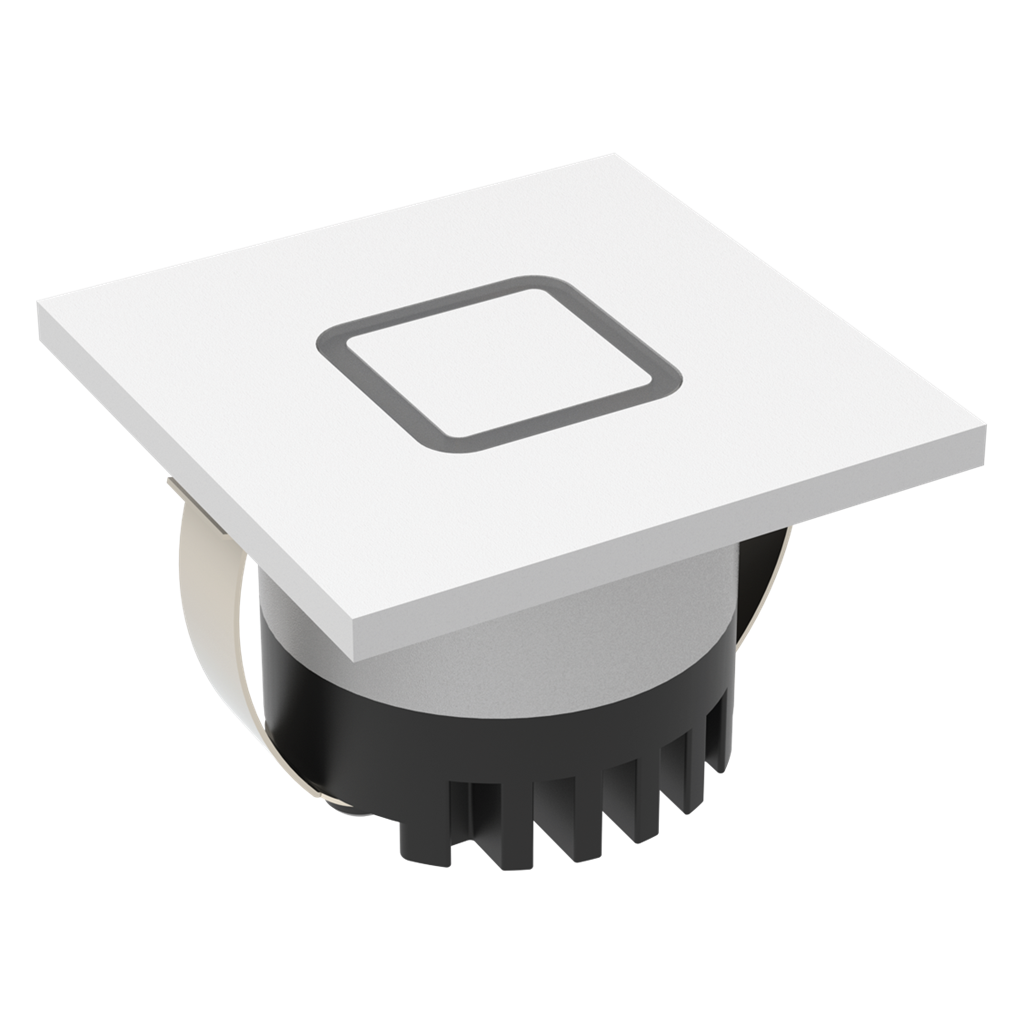 AURA 24V SQR 3W LED TRIO IP20 WHITE STEPLIGHT