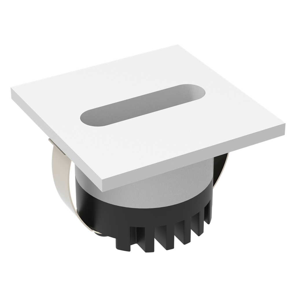 AURA 24V SQR 3W LED TRIO IP20 WHITE STEPLIGHT