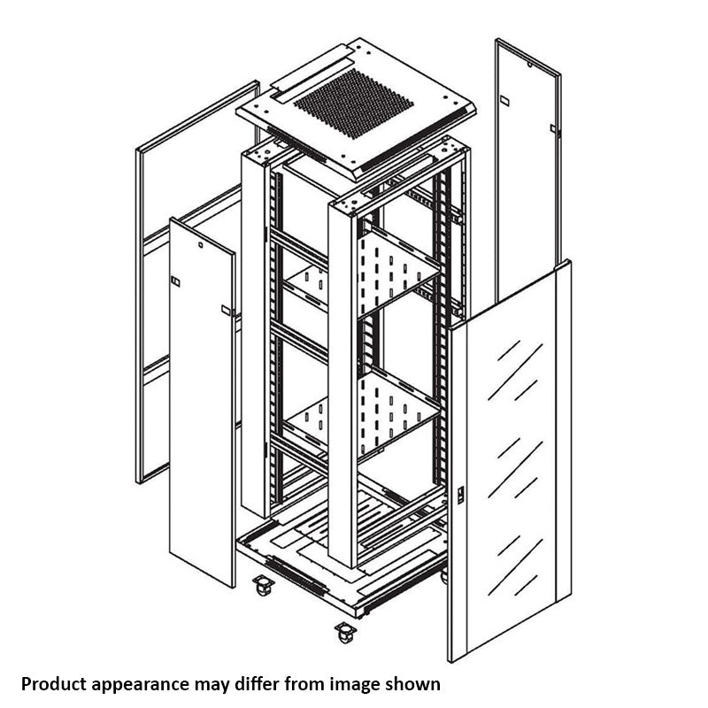 19'' 22RU 1000mm Deep Free Stand Data Cabinet