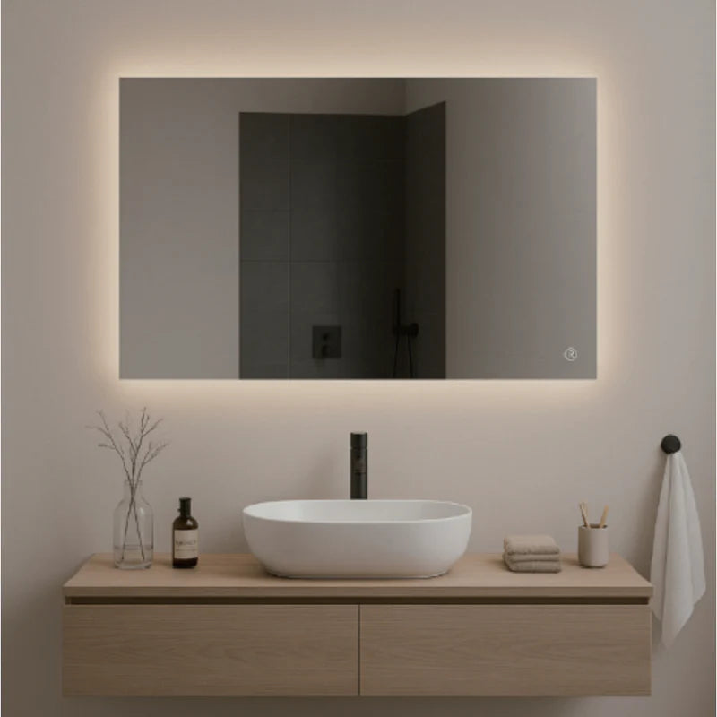 HORIZONTAL OR VERTICAL MIRROR + LED LIGHT