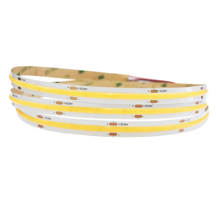 10w COB Long Run LED Strip Light - 24v - IP20 - 50m Reel - 3000K