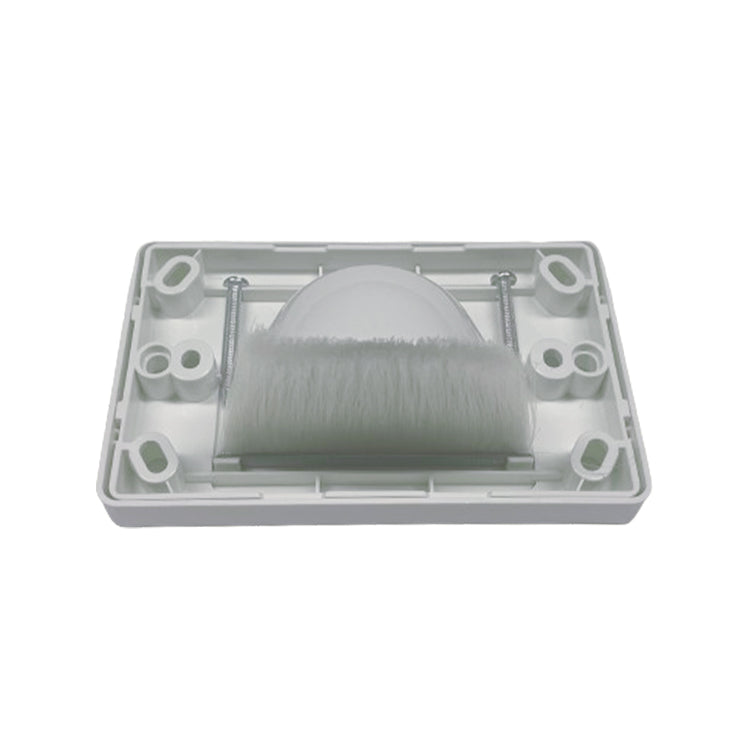 Reverse bullnose wall plate | White