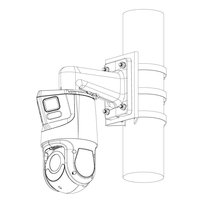 VIP Vision Professional AI Multi Vision Camera (PTZ + 180º Turret)