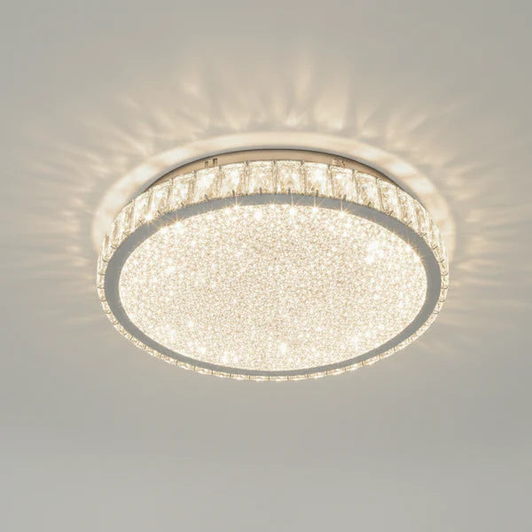 EDAN Crystal Ceiling Light Tri-Colour LED 500mm (Chrome)