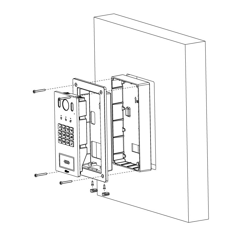 Flush Mount Box for INTIPADSD & INTIPRDSD