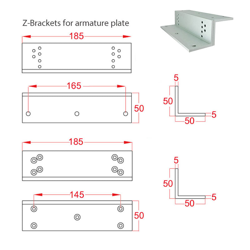 L & Z Brackets for MAGLOC100